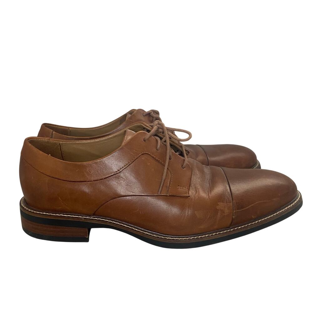 Cole Haan Warren Cap Oxford Mens Size 9 Brown Leather Dress Shoes